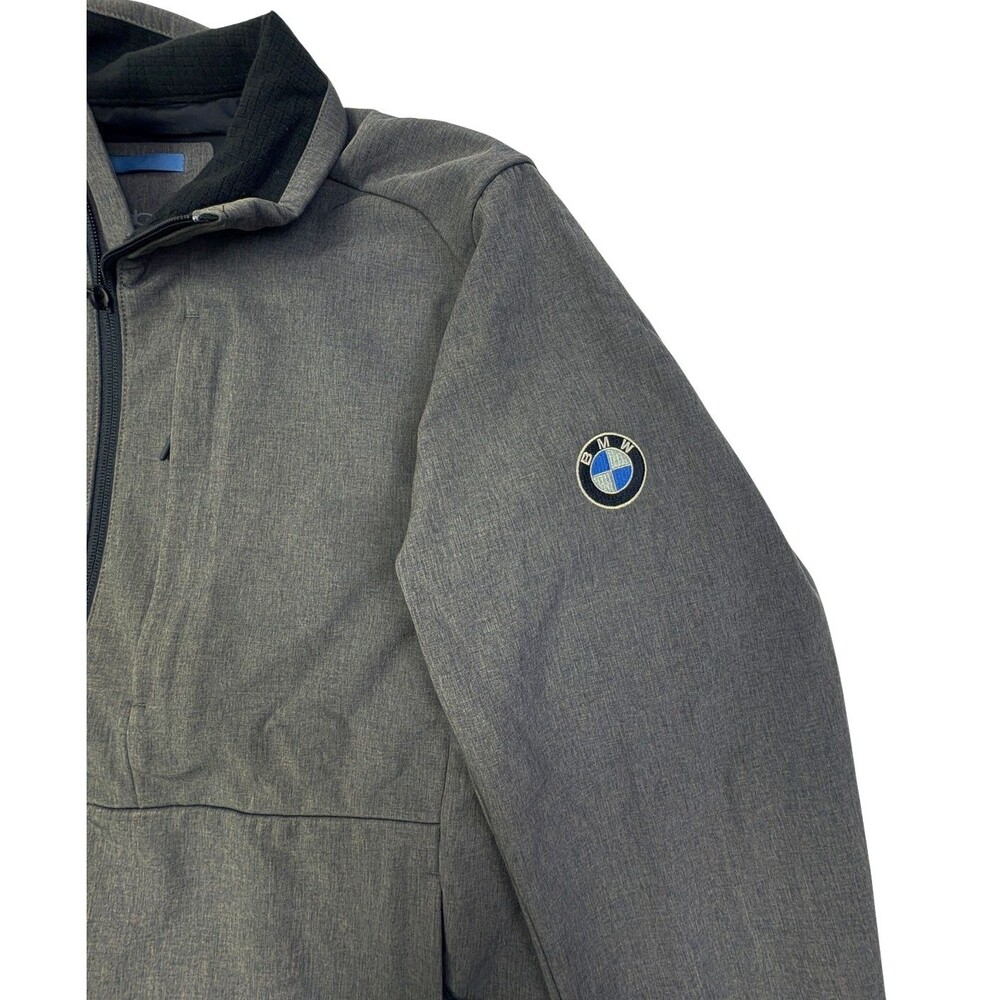 OOBE BMW Reeves Corporate Employee Softshell Jacket Gray Full Zip M